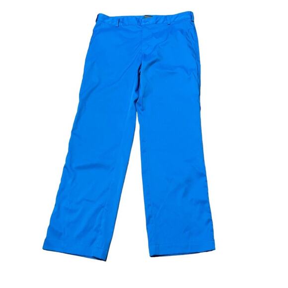 Nike Dri-fit Performance Men golf pants Aqua Electric Blue 472532-406 35x32 - Picture 1 of 4